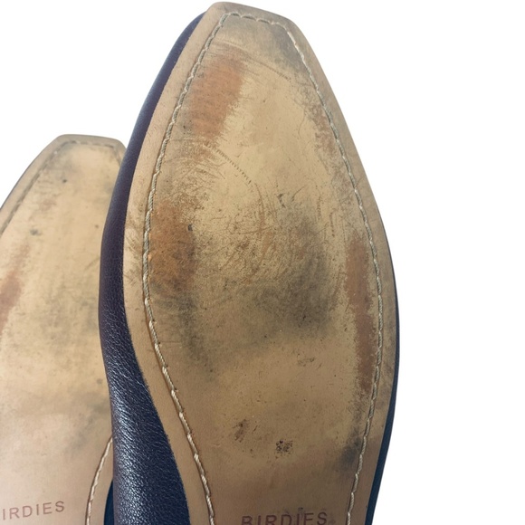 BIRDIES The Crane Leather Ballet Flats Square Toe Maroon Wine Size 8.5 - Picture 12 of 14